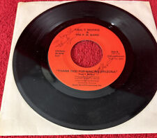 1981 Signed Paul Morris & P.M. Band Arizona / Thank God For Making AZ 45 rpm  7