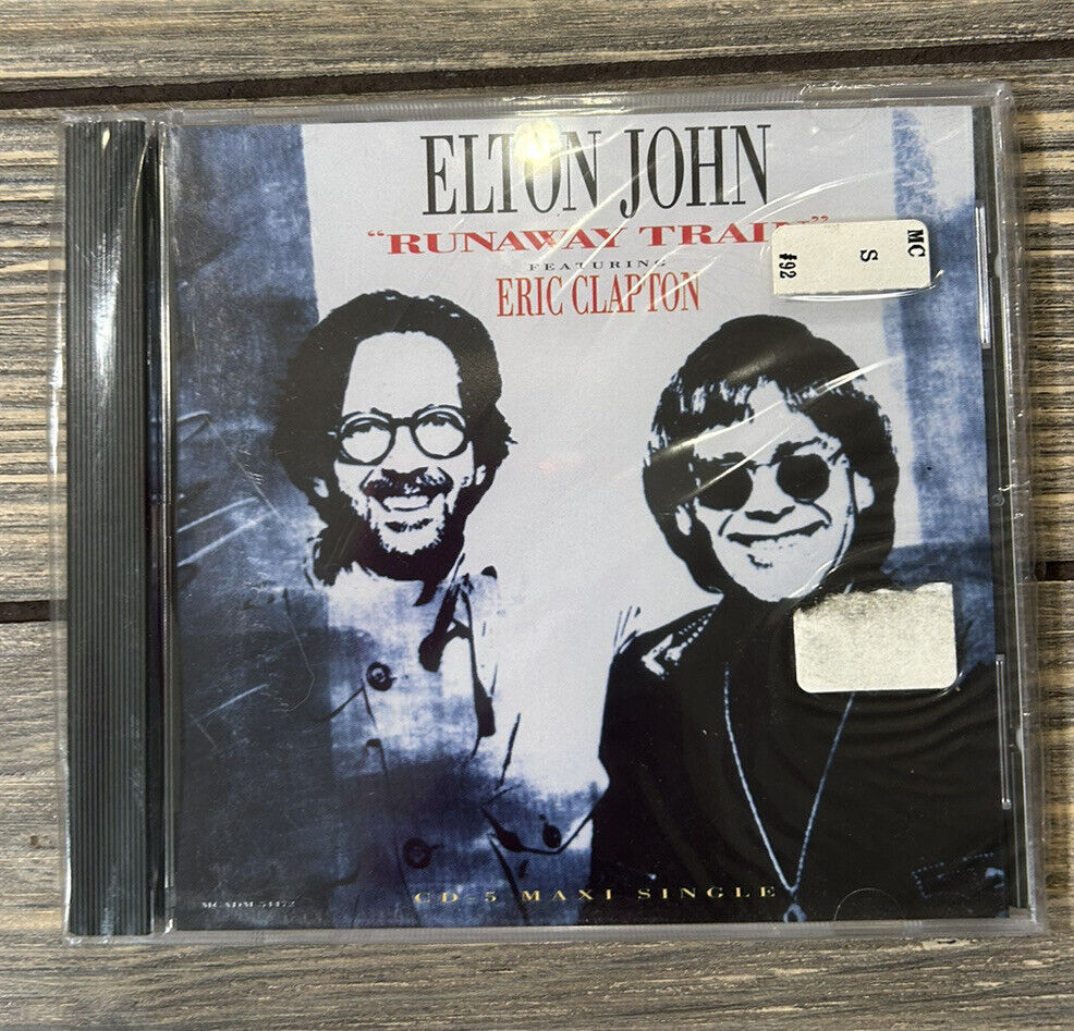 Vintage 1992 Elton John Runaway Train Featuring Eric Clapton CD New