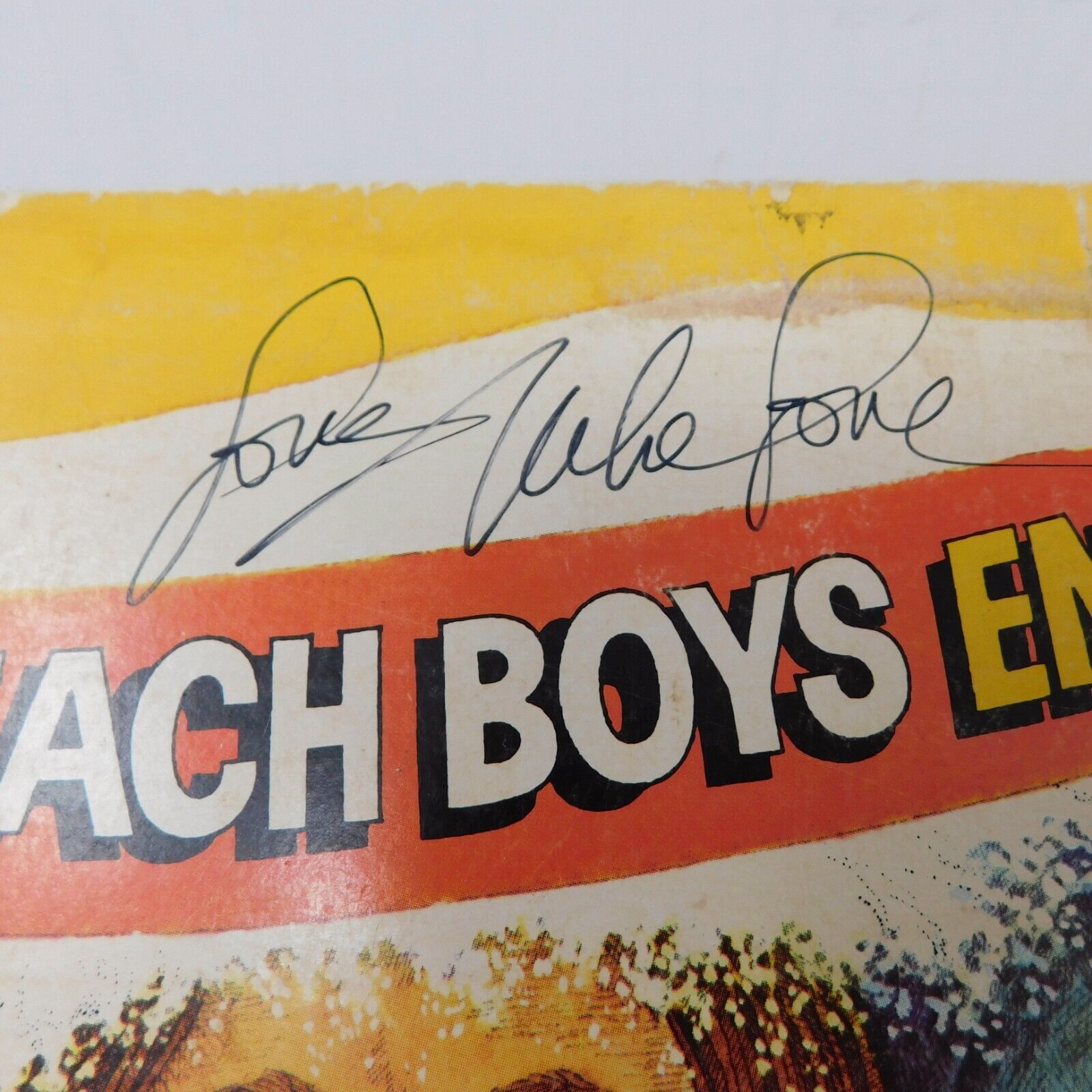 Mike Love ? autograph ? signed ? NO COA Unverified Beach Boys LP