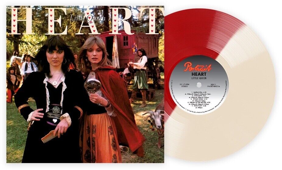 HEART LITTLE QUEEN VINYL NEW LIMITED RED CREAM 180G LP BARRACUDA, KICK IT OUT
