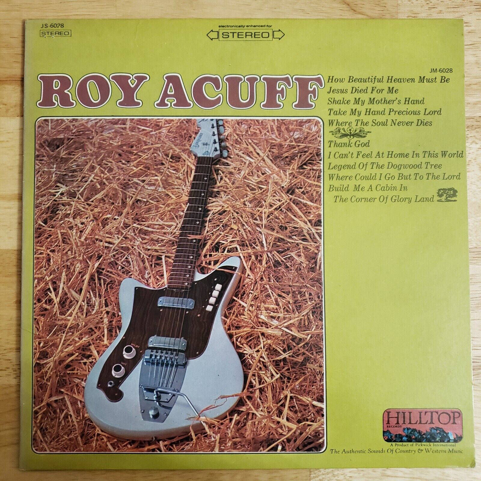 Roy Acuff - Roy Acuff - Vinyl LP 1966 Hilltop Records JS-6028 - Excellent