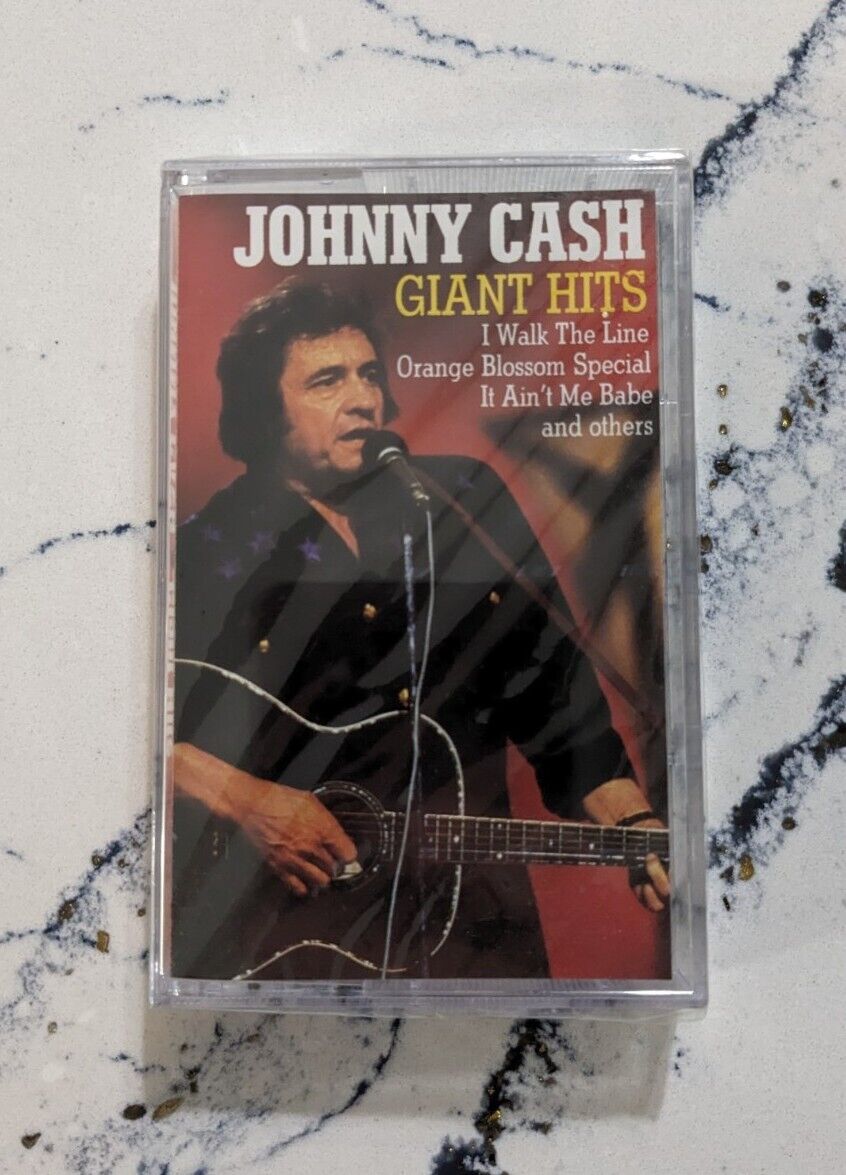 Vintage Johnny Cash Giant Hits Cassette - New/Sealed - 1993