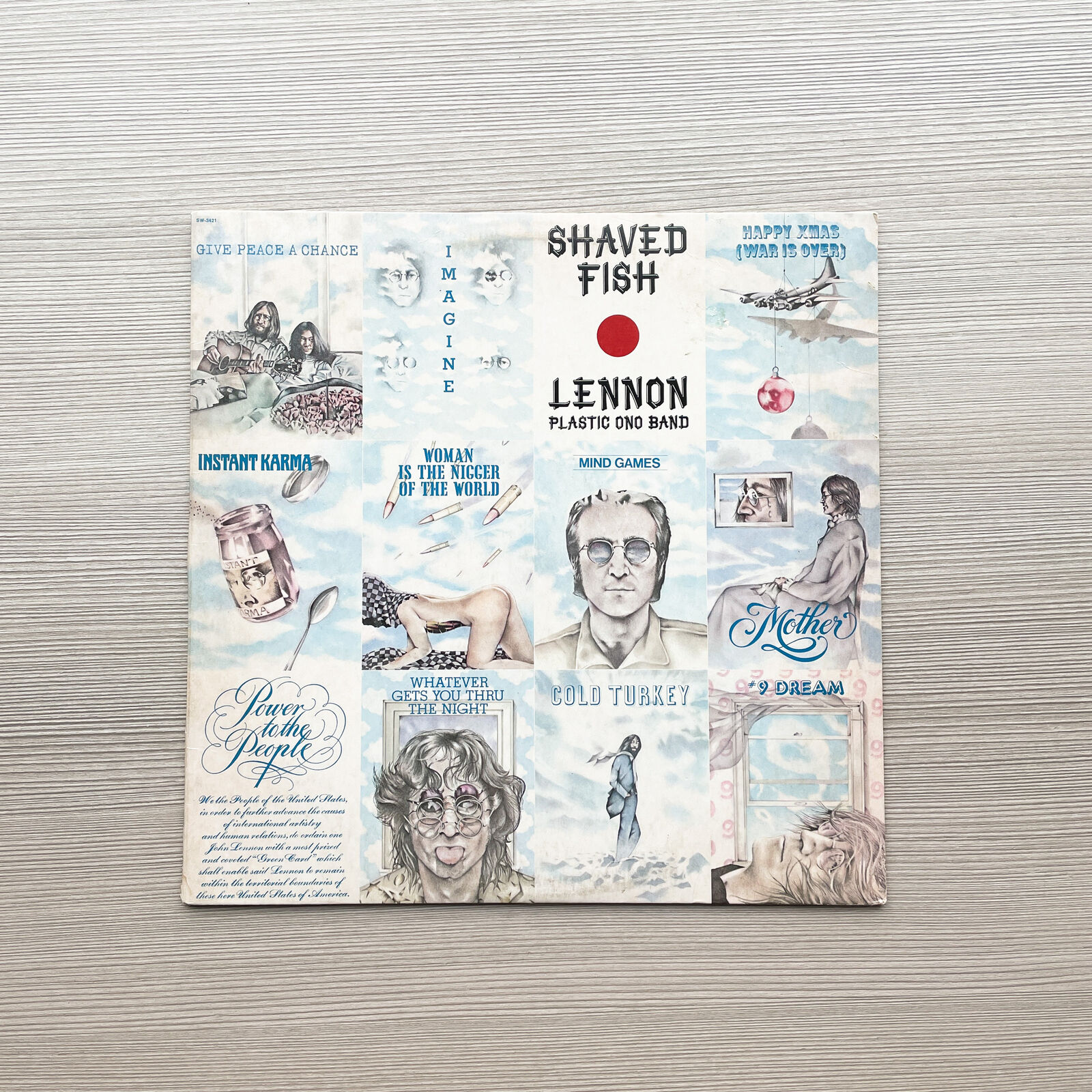 John Lennon and Plastic Ono Band - Shaved Fish - Vinyl LP Record - 1975