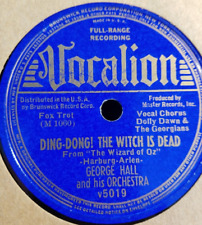78RPM Vocalion 5019 George Hall, Wizard of Oz- Ding-Dong the Witch is Dead VV-V picture