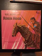 Vintage 1960s WALT DISNEY STORY OF ROBIN HOOD VINYL LP Soundtrack picture