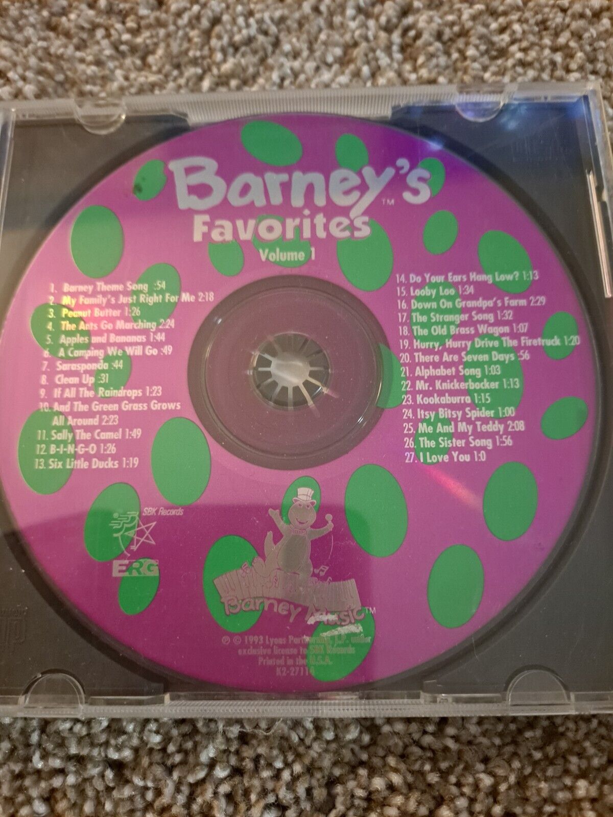 Barney\'s Favorites, Vol. 1 CD