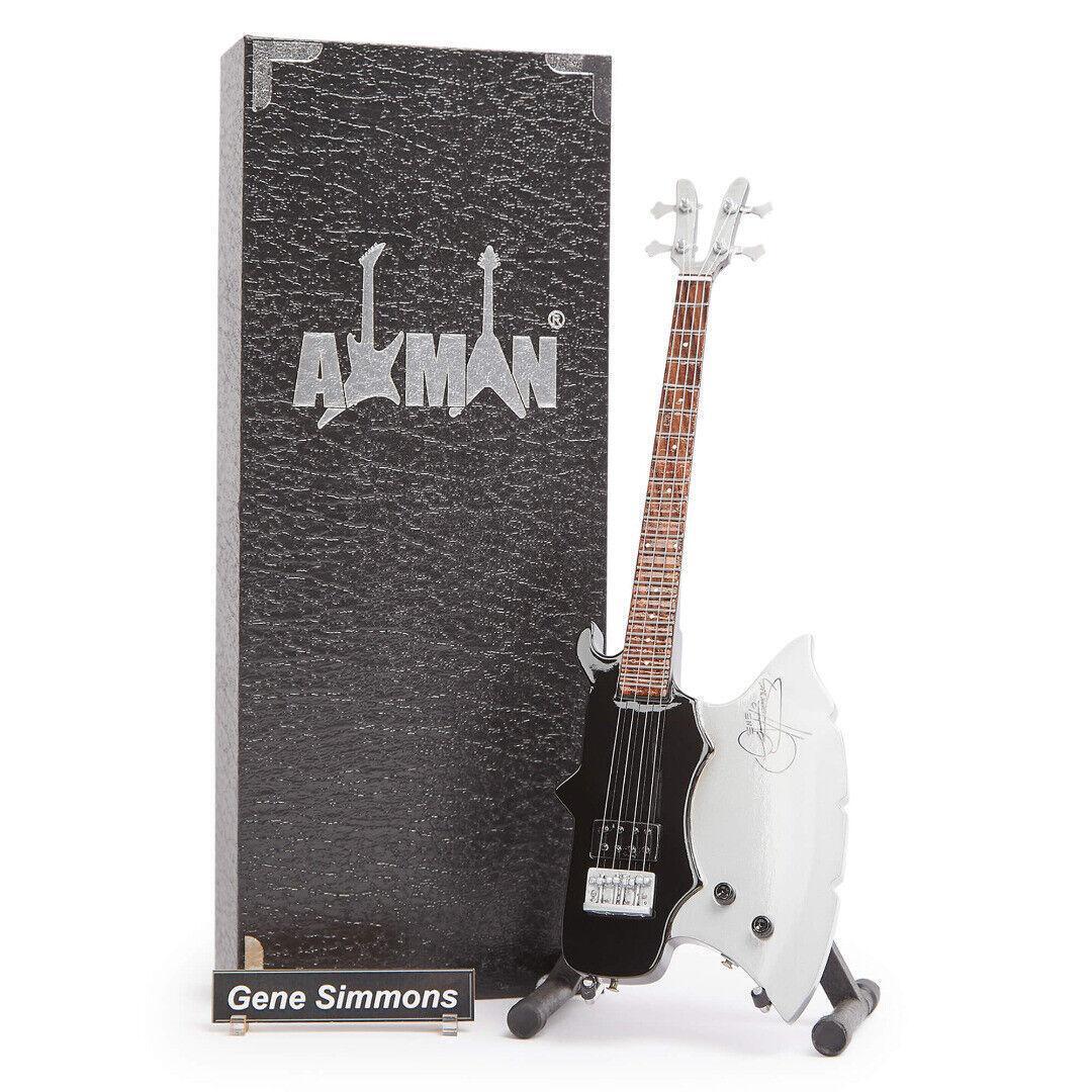 Gene Simmons Axe Bass Guitar Miniature Replica | Kiss | Handmade Music Gifts