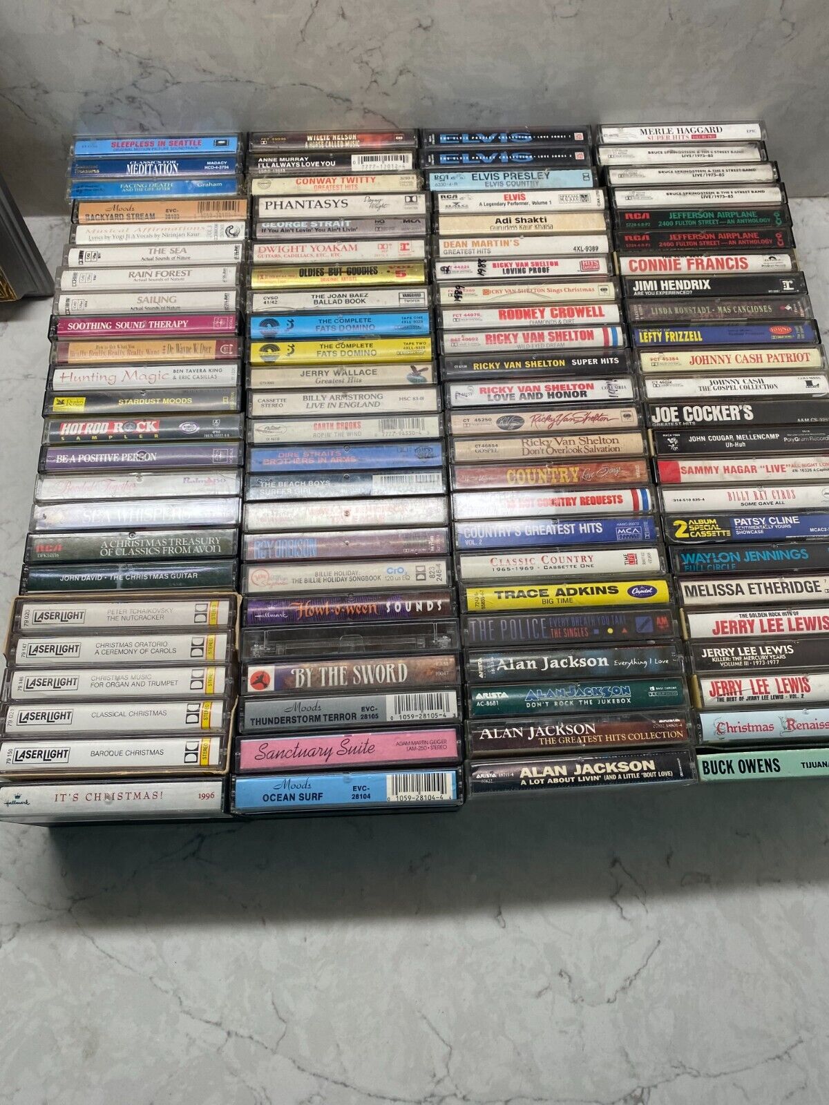Vintage Various Artist Audio Music Collection Cassette Tapes - Set of 99