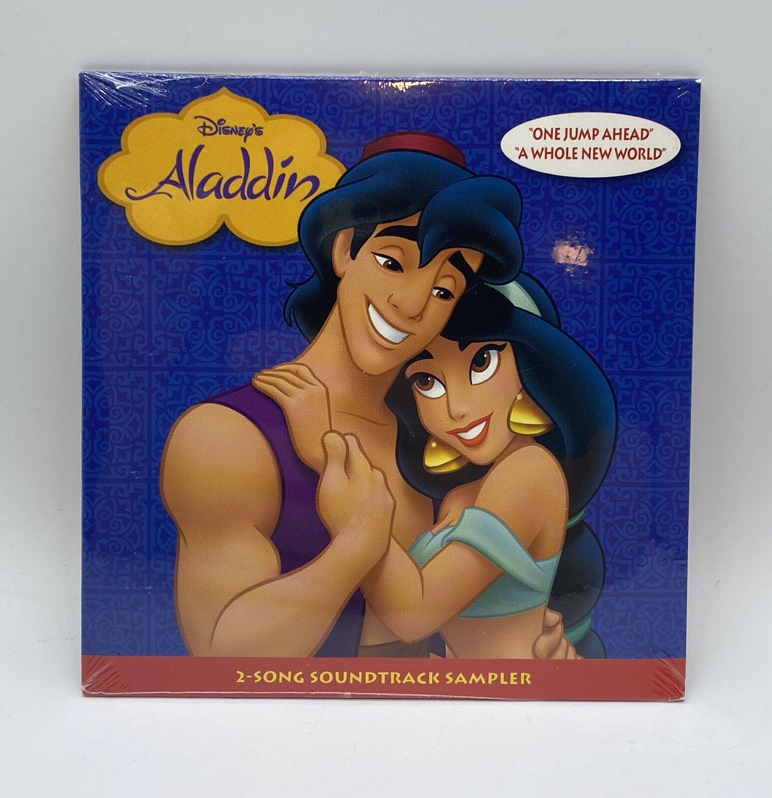Disney's Aladdin 2-Song Soundtrack Sampler (Jump Ahead & New World) New Sealed