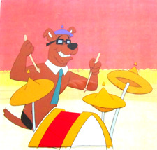 SCOOBY DOO dog drums tie glasses HANNA-BARBERA 1980's ORIGINAL PRODUCTION CEL picture