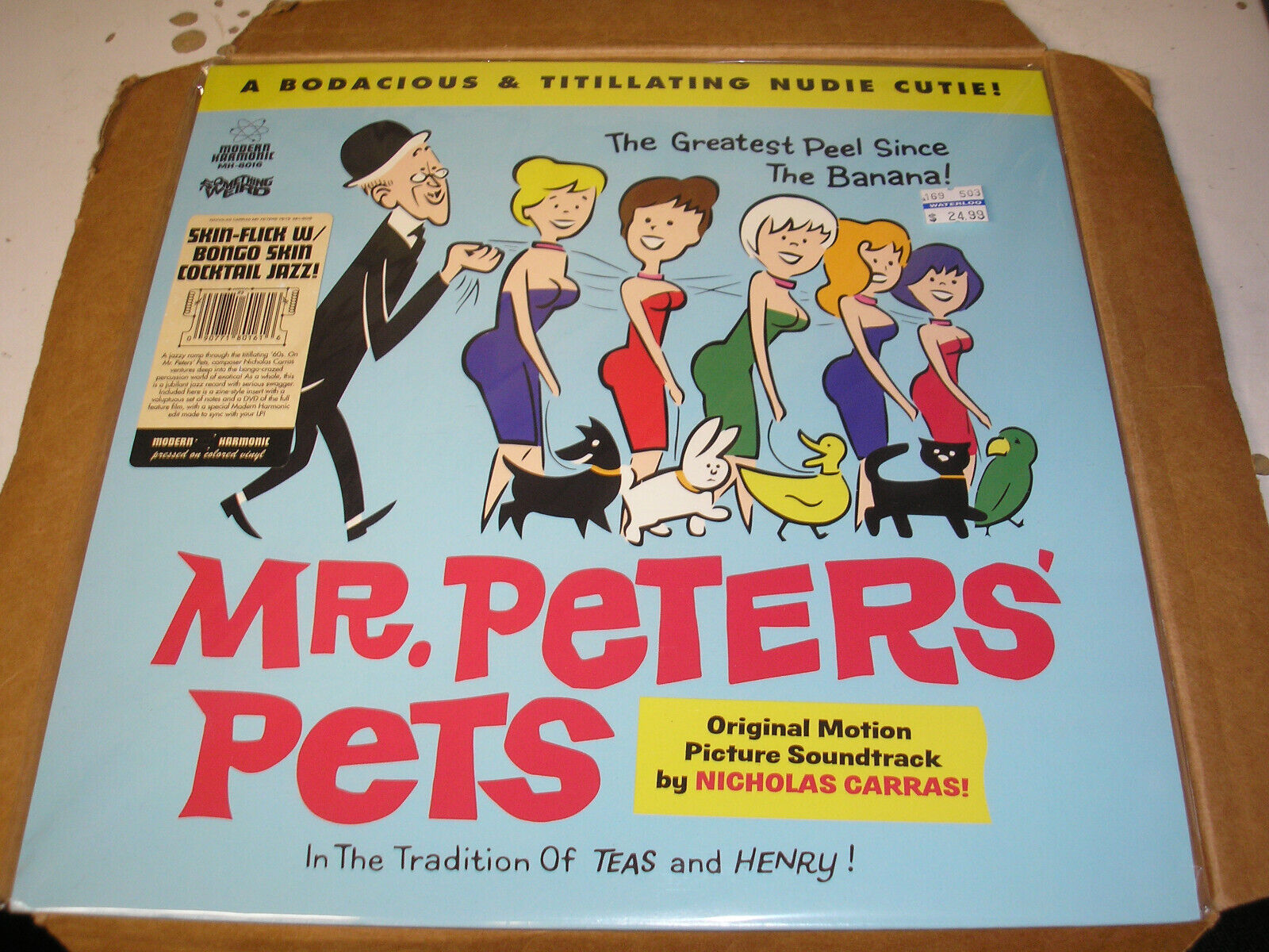 Nicholas Carras - Mr. Peters\' Pets soundtrack LP new w/dvd Modern Harmonic