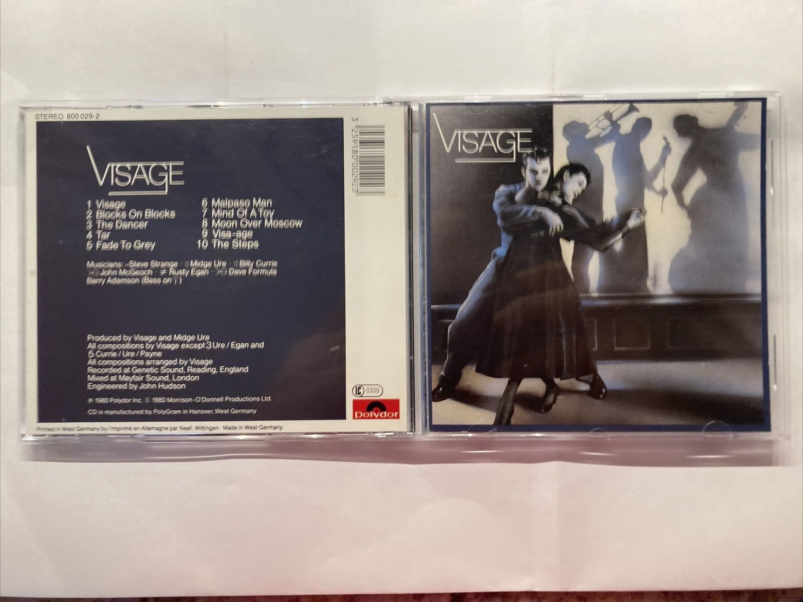 Visage - Visage - Used CD - Import - Made in W. Germany - Very Good Condition