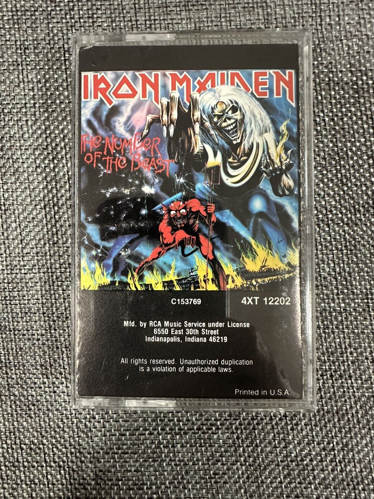 Iron Maiden The Number Of The Beast Cassette EMI 1982