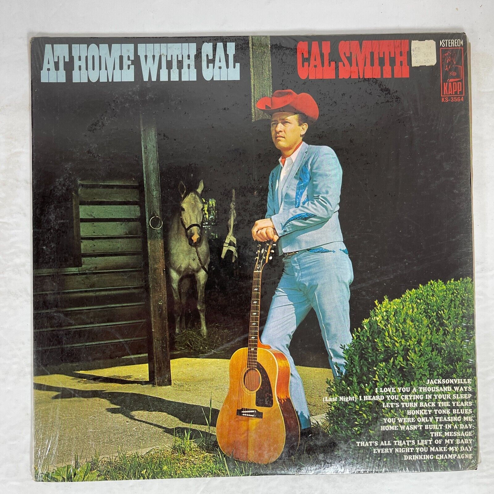 Cal Smith – At Home With Cal Vinyl, LP 1968 Kapp Records – KS-3564