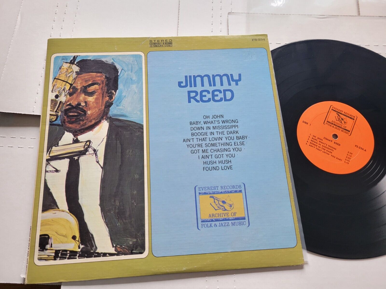 JIMMY REED - Jimmy Reed (LP) 1960's Chicago Electric Blues Folk COMP