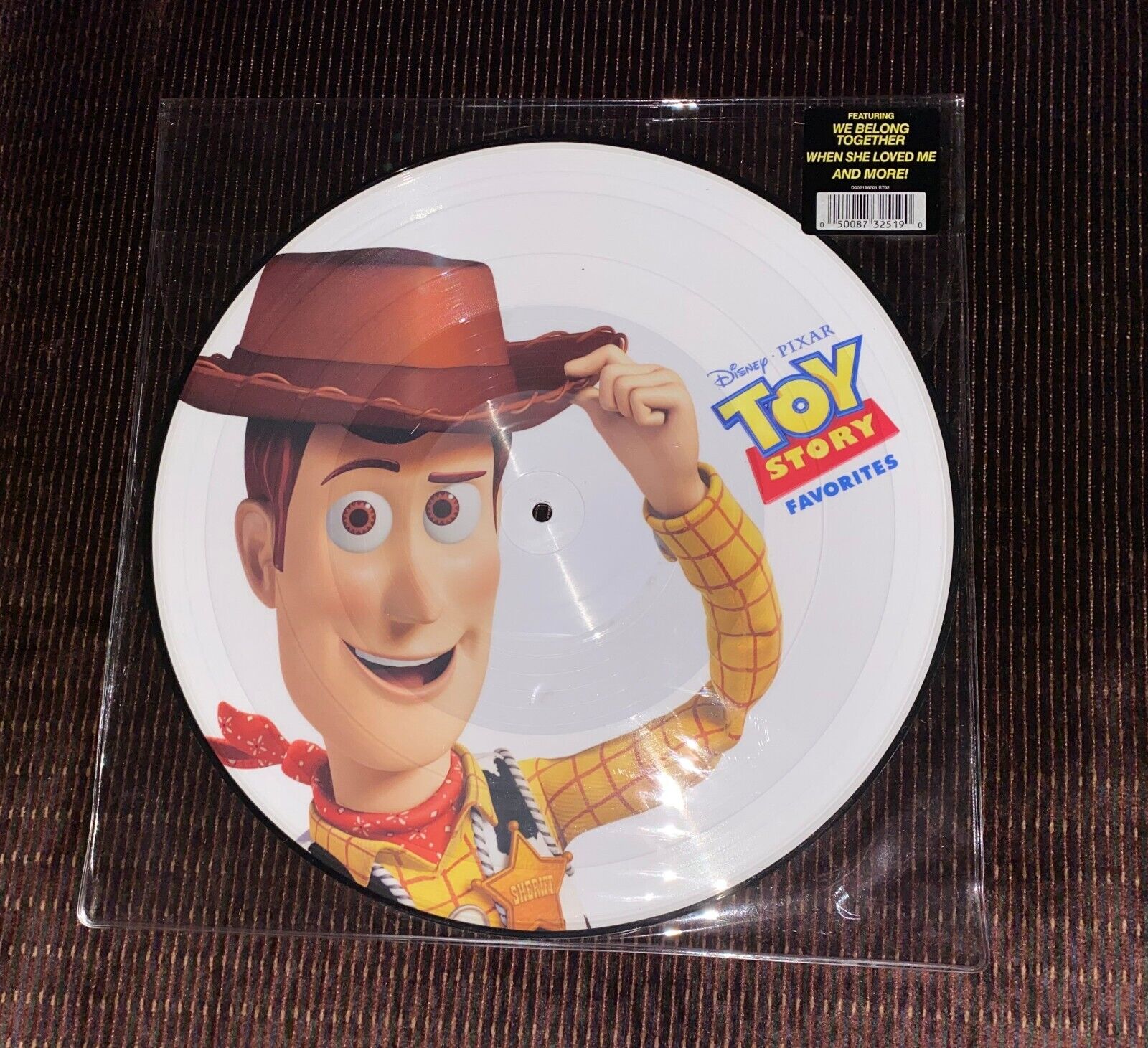 DISNEY PIXAR Toy Story Picture Vinyl RECORD  NEW