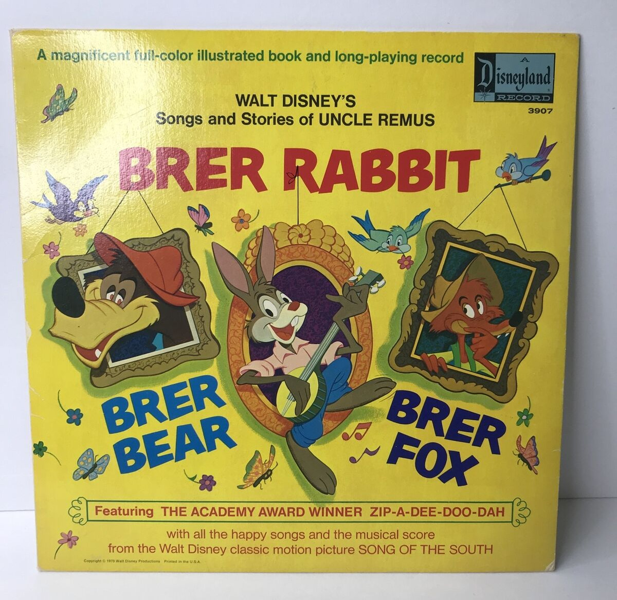 Disneyland Brer Rabbit LP Vinyl Record Song Of South Uncle Remus 1970 w/ booklet