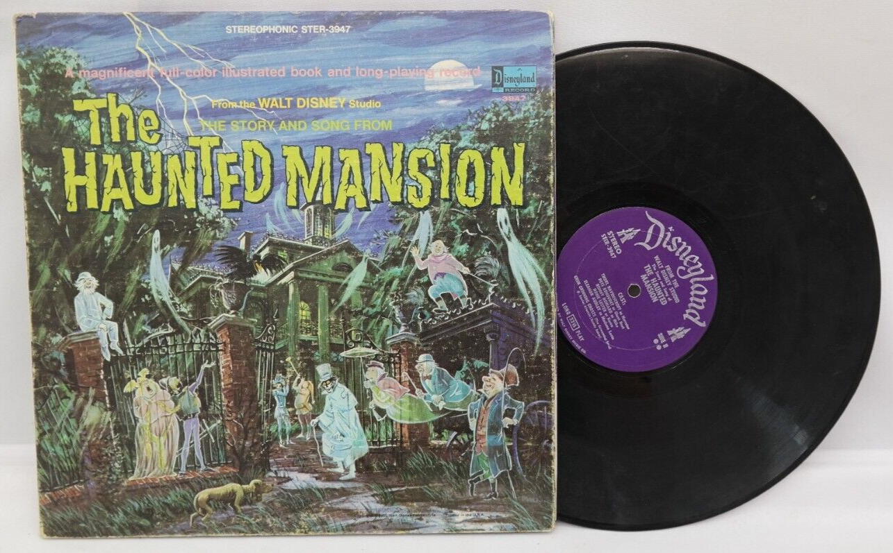 The Haunted Mansion Story and Song 1969 Disneyland Vinyl Record     TF