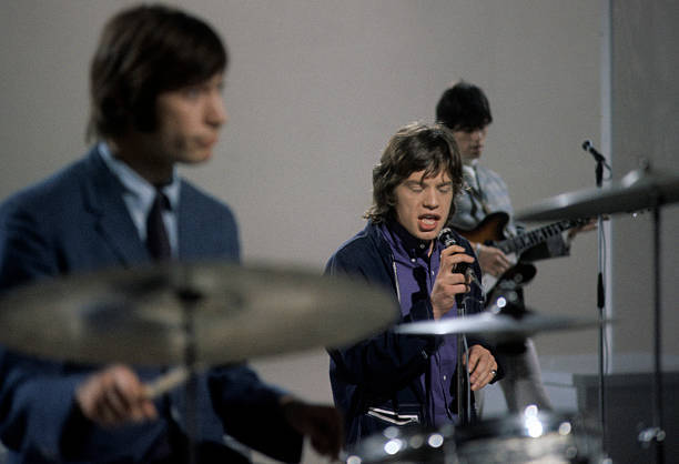 Charlie Watts Mick Jagger And Keith Richards 1965 Shindig Tv Show Old Photo