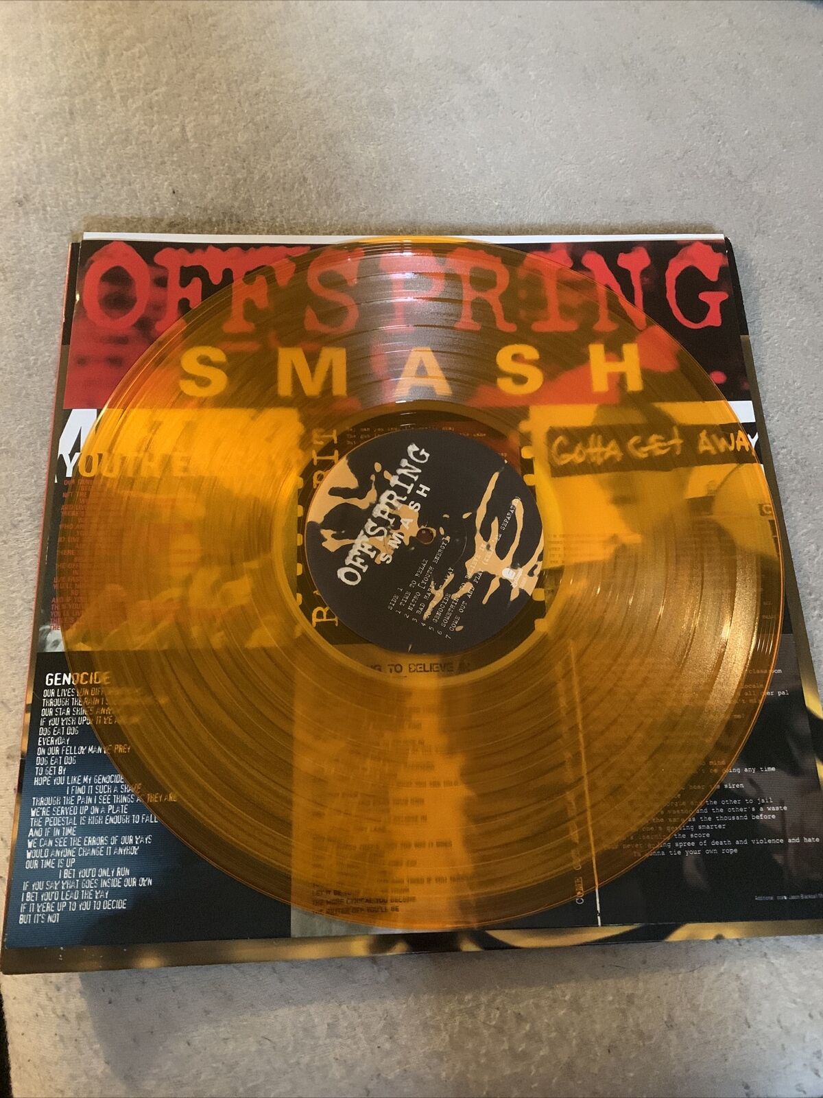 The Offspring Smash Rare Orange Vinyl