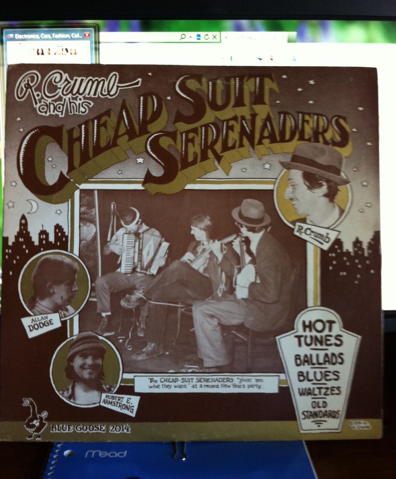 R. Crumb and his The Cheap Suit Serenaders LP Hot Tunes