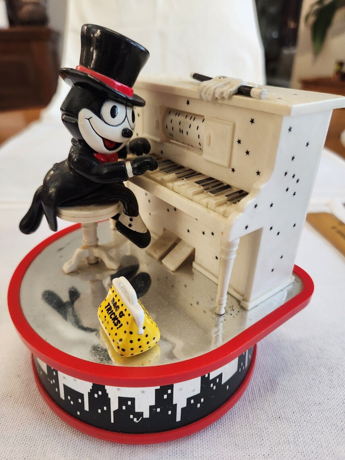 Vintage Enesco Felix the Cat Animated Action Musical Wind-up