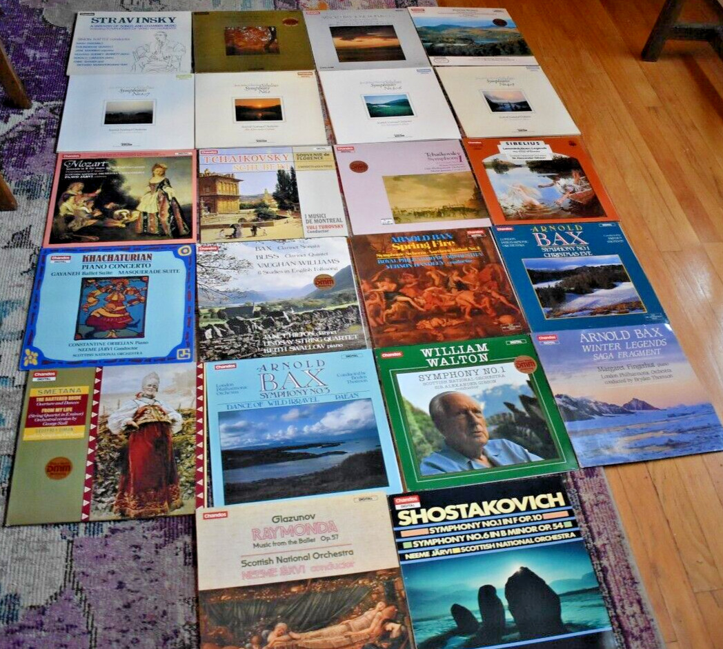 Lot of 22 CLASSICAL LP\'s ALL ON CHANDOS