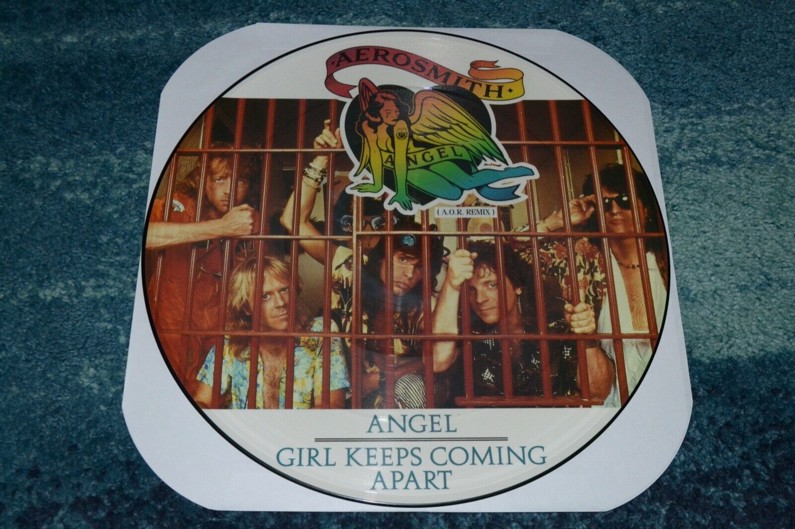 Aerosmith~Angel~Picture Disc~1988 UK IMPORT~Hype Sticker~Quick Shipping
