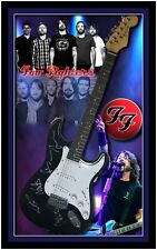 Foo Fighters Fully Signed Framed Guitar ** Photo Proof ** picture