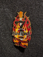 Hard Rock Cafe pin Las Vegas Hotel 7th Anniversary flaming guitar & number picture