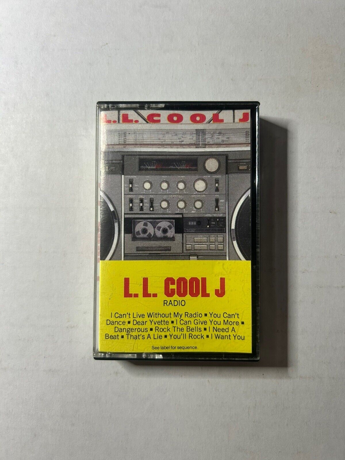 L.L. Cool J Radio 1985 Cassette Tape Def Jam Recordings Columbia FCT 40239