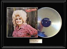 DOLLY PARTON BEST OF RARE WHITE GOLD SILVER PLATINUM TONE METALIZED RECORD   picture