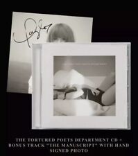 HAND SIGNED photo Taylor Swift The Tortured + Poets CD Bonus Track  [Shipped] picture