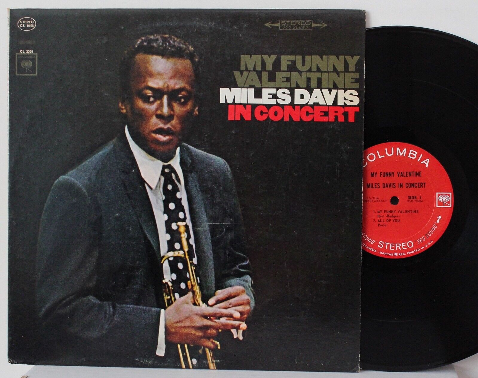 “My Funny Valentine: Miles Davis In Concert” LP ~ Columbia CS 9106 ~ VG++ 