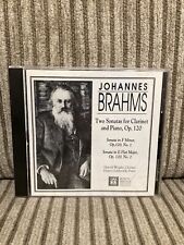 Johannes Brahms Two Sonatas For Clarinet & Piano Op. 120 Musical Heritage Rare  picture