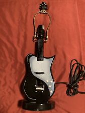 Table Lamp Guitar Style Works Blue Black Plug In picture