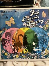 Vintage 1973 Folk Encounter Singalong 2 Album Set picture