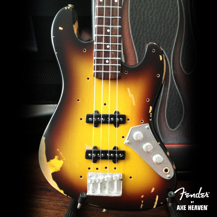 Jaco Pastorius Bass Guitar Collectible Fender Sunburst Jazz Bass Replica Model