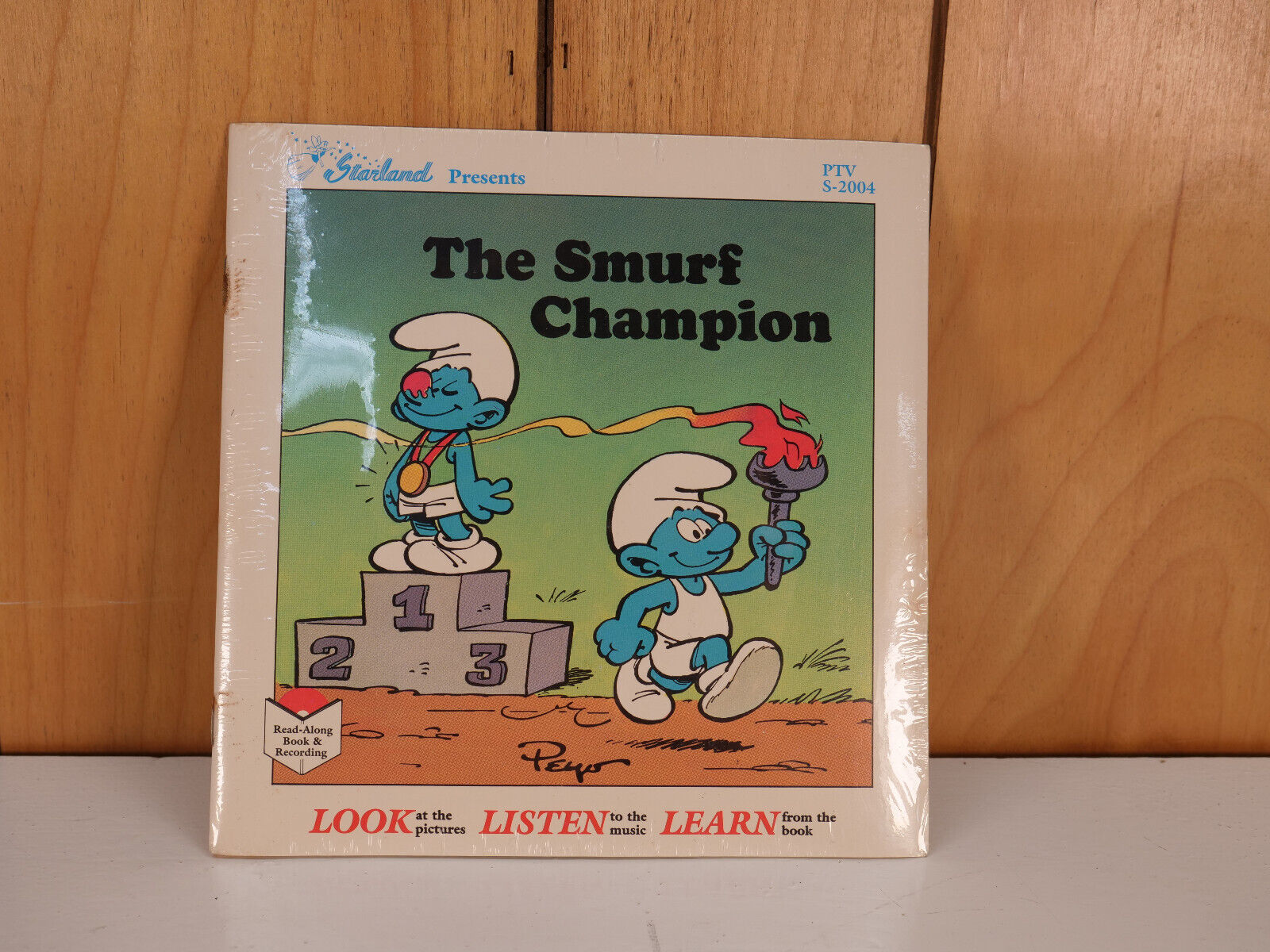 Smurf's Champion Vintage 1983 Starland Children's Record Book Read A Long