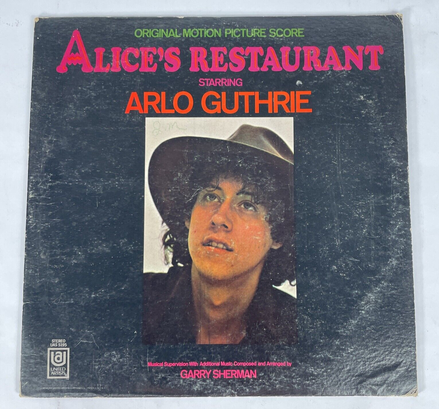 VTG: 1969 Alice's Restaurant Soundtrack Starring Arlo Guthrie Vinyl Record LP