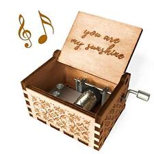 You are My Sunshine Music Box, Wood Laser Engraved Vintage Cute Mini Size wood picture