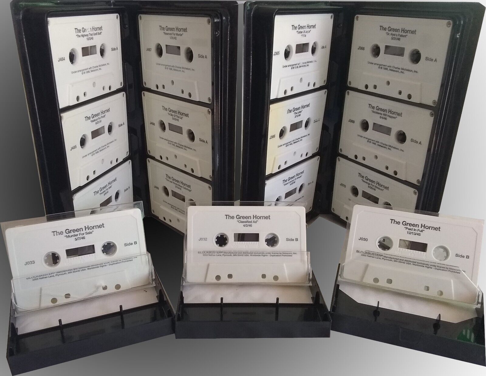 Vintage Radio Programs GREEN HORNET - 1940's - Cassette Boxed Sets - 30 Shows