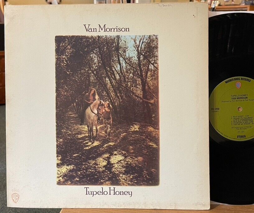 Van Morrison Tupelo Honey Vinyl LP WB WS 1950 1st Pressing w/ Poster Wild Night