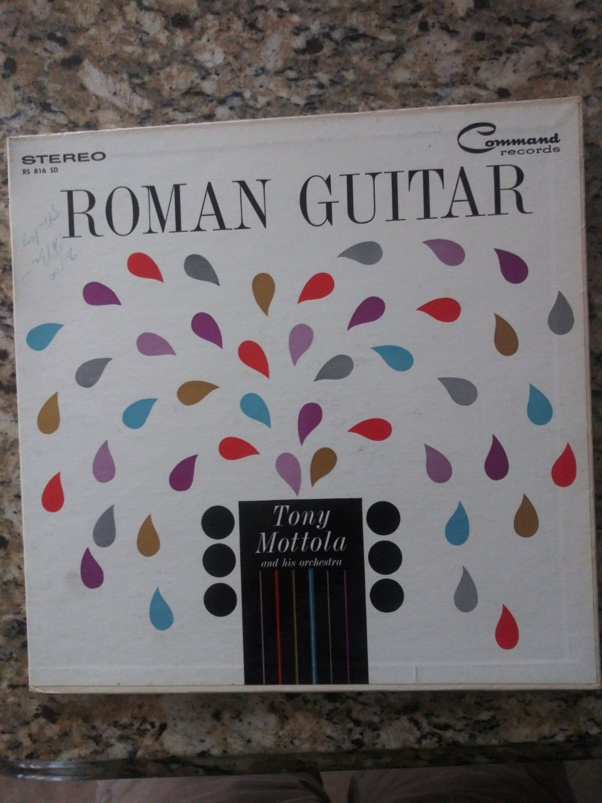 Roman Guitar Tony Mottola 1960 Vintage Vinyl Record Album LP Command Records