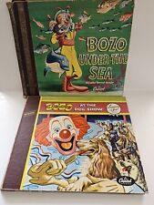 2 Bozo The Clown 1940's At the Dog Show & Under the Sea Vintage Records Books picture