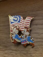 Disney Pin 2008Shopping.com COLONIAL CHIP & DALE DRUM American Flag 4th of July  picture