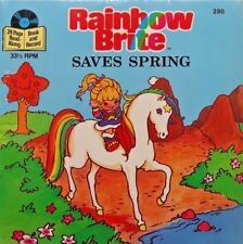 RAINBOW BRITE SAVES SPRING 280 Little Golden Book & Record Set New Mint SEALED picture