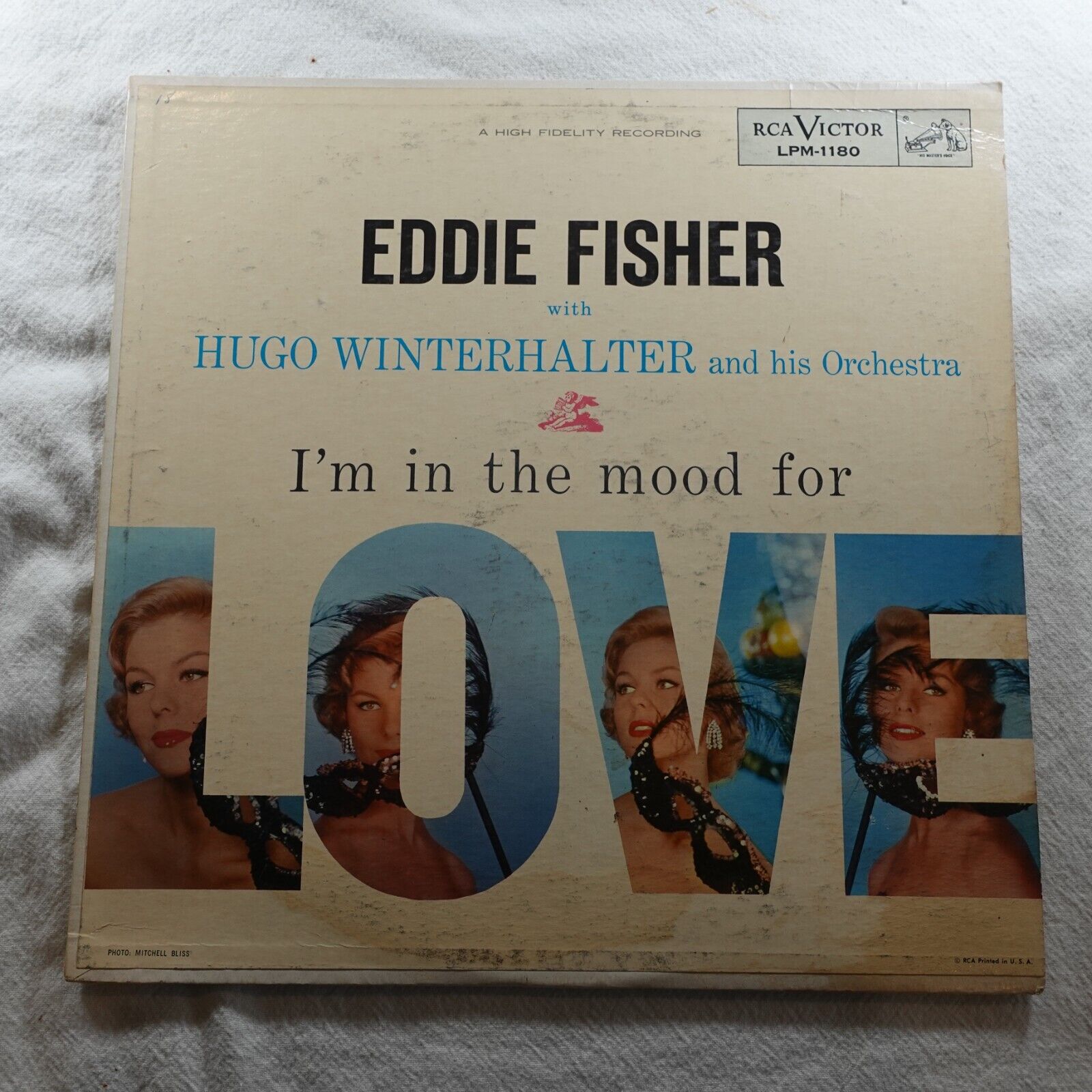 Eddie Fisher with Hugo Winterhalter I\'m in the Mood for Love   Record Album LP