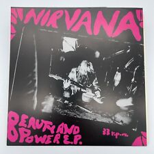 Nirvana Beauty and Power EP 1991 Pink with White label vinyl Very Good Condition picture