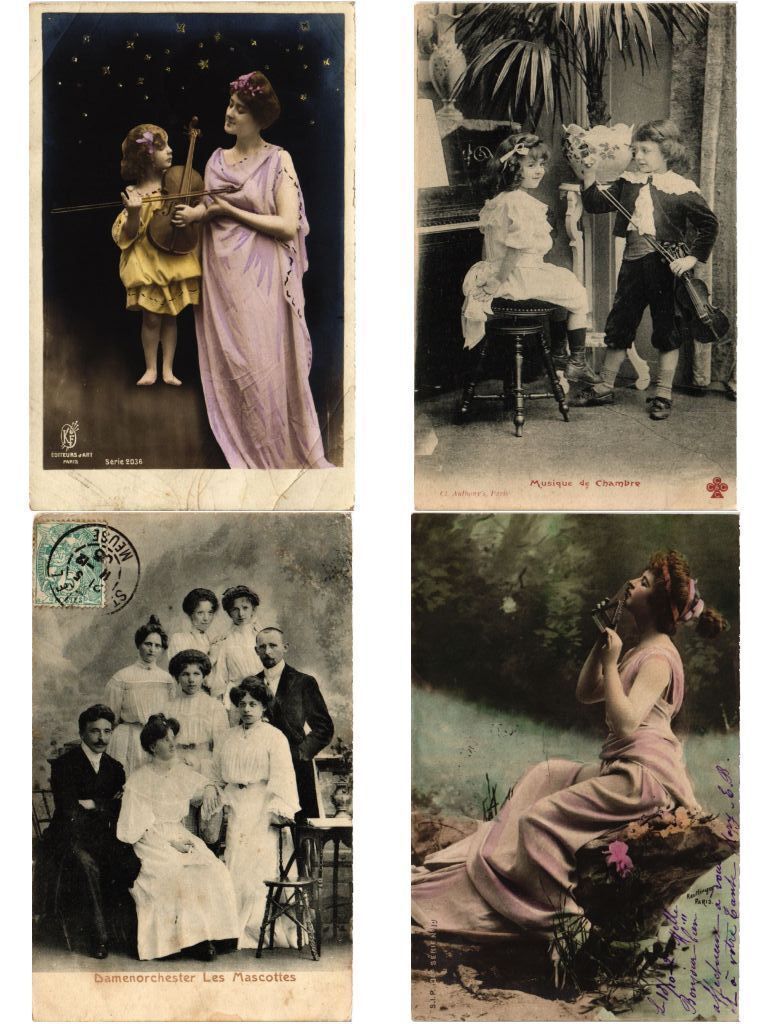 Vintage MUSIC INSTRUMENTS 230 Postcards (L6097)